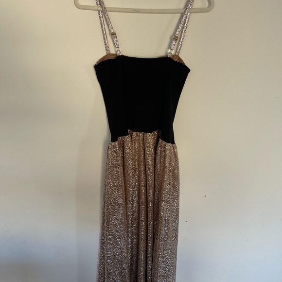 Show Me Your Mumu Hepburn Midi Dress size Small S Silver Confetti Black nwot - Picture 9 of 9